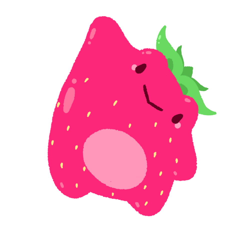 Weedcat (2024) drawing of a sprigatito with a pink bong